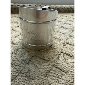 Vintage FOLEY Small Metal squeeze Hand Flour Sifter Farmhouse Decor